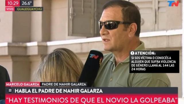 MARCELO GALARZA. Habló el papá de la joven que mató a su exnovio. FOTO TOMADA DE CLARÍN.COM