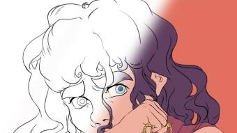 ¿Y si hacemos un dibujo?: Dibujando con Agustina Manso. Máscara de coloreado en Krita.