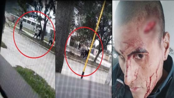 Video: llovieron piedras sobre policías en Barrio Unión